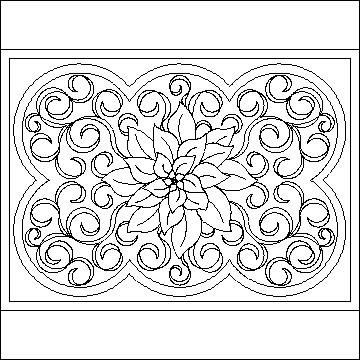 (image for) Poinsettia Placemat 2-L02009*